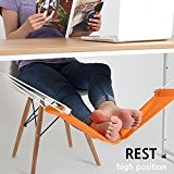 Silence Shopping Bewegliche Neuheit-Minibüro-Fuß-Standplatz-justierbare Schreibtisch-Fuß-Hängematte Orange