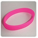 Silikon-Armband: Neon-Pink
