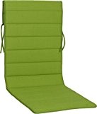 Sitzauflage Gartenstuhlkissen Gartenstuhlauflage Kissen für Alu Textilene Stühle in hellgrün