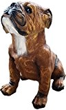 Sitzende englische Bulldogge - Tierfiguren - HU105