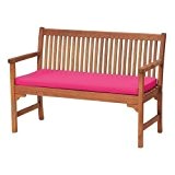 Sitzkissen für Gartenbank, bequem, leicht, aus hochwertigem, wasserabweisendem Material, für drinnen und draußen, Pink