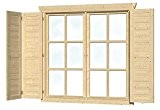 Skan Holz Fensterläden Doppelfenster hoch beidseitig