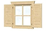 Skan Holz Fensterläden Einzelfenster beidseitig