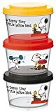 Skater Peanuts Snoopy Snack Containers, Set of 3 by Skater