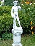 Skulptur David von Michelangelo auf ionischer Säule H 92 cm Statuen aus Beton