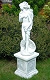 Skulptur Venus von Botticelli auf klassischer Säule H 84 cm Statuen aus Beton