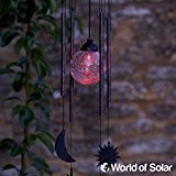 Smart Solar Sun Moon Star Wind Chimes Farbe LED Globe