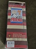 Snoopy & Charlie braun... Be A Friend... Garten Flagge 30,5 x 45,7 cm
