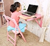 SoBuy® Wandtisch, Esstisch, Wandklapptisch aus Holz, Farbe: Pink mit 2 Winkelstützen, (O. Stühle),FWT05-P