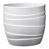 Soendgen Keramik Blumenübertopf, Barletta, weiß, 19 x 19 x 18 cm, 0754/0019/0050
