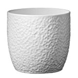 Soendgen Keramik Blumenübertopf, Boston, weiß, 24 x 24 x 23 cm, 0049/0024/0847