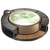 Softub Whirlpool Modell Resort 300 inkl kpl Poly Rattenumrandung mocca