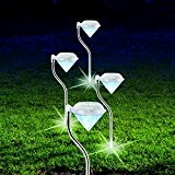 Solar Leuchte Diamant 4 Stück Außenbeleuchtung Garten Beleuchtung Farbwechsel