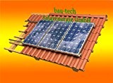 Solar Modul Montage Halterung für 2 Module Rahmenhöhe 35mm für Pfannendach von bau-tech Solarenergie