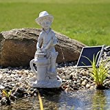 Solar Wasserspeier "Bübchen" Wasserspiel Springbrunnen für Teich oder Wasserbecken