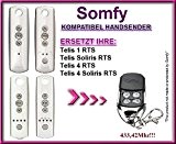 Somfy Telis 1 RTS, Somfy Telis Soliris RTS kompatibel handsender, ersatz sender 433,42Mhz