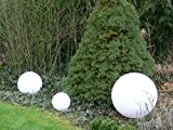 Sonderangebot: Gartenleuchte Gartenlampe Marlon 3er Set (30+40+50cm) Außenleuchte Kugellampe mit Erdspieß, E27, Kugelleuchte Dekoration