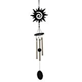 Sonne 3-Rohr Metall Glück Glocke Orientalisch Hängende Windspiel Feng-Shui-Dekor