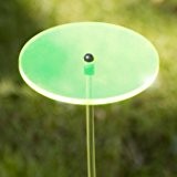 Sonnenfänger - Sun Dancer KREIS 80 grün - wetterfest, lichtreflektierend - Ø8cm - inkl. 40cm Acrylstab und Kegelzapfen mit Nylonschnur