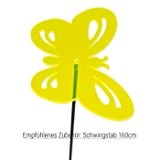 Sonnenfänger - Sun Dancer SCHMETTERLING 220 gelb - wetterfest, lichtreflektierend - Acrylscheibe: Ø22cm - inkl. Kegelzapfen und Nylonschnur zum Hängen