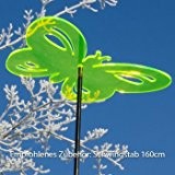 Sonnenfänger - Sun Dancer SCHMETTERLING 220 grün - wetterfest, lichtreflektierend - Acrylscheibe: Ø22cm - inkl. Kegelzapfen und Nylonschnur zum Hängen