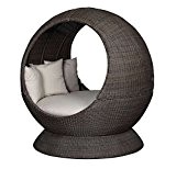 Sonneninsel Nest Lounge mit Sockel, beidseitig offen, Cubu Croko