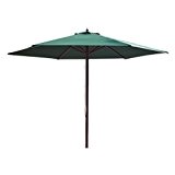 Sonnenschirm mit Holzpole 3m FSC zertifiziert Farbe: Grün
