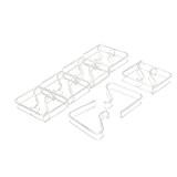 Sourcingmap Kunststoff Tischdecke Cover Clip Clamp Halterung 3,5-5cm Stärke 12PCS