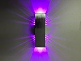 SpiceLED®-Wandleuchte "ShineLED-6" 2x3W violet Wandlampe Leuchte LED Schwarzlicht Effekt
