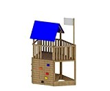 Spielturm Piratenwelt "FIPS", 109x196x290cm Spielhaus System aus Holz, Kletterturm, Spielwelt - Kinderspielgeräte für Garten, Spielgeräte für Kinder, Spielturm, Spieltürme