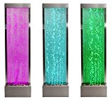 Sprudelnde Wasserwand mit bunter LED-Beleuchtung, 184cm