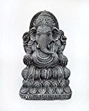 SSITG Ganesha Statue Wohnaccessoire Wohndeko Gartenfigur Skulptur - Steinguss - 40cm