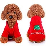 SSITG Haustier Hund Weihnachten Kleidung Weihnachtsmann Kostüm Schicke Hoodie Outfit L