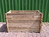 stabiler Holzkomposter Komposter Kompostbehälter Hochbeet 170 x 85 x 94 cm