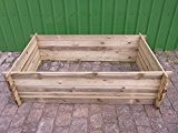 stabiler Holzkomposter Komposter Kompostbehälter Hochbeet 195 x 120 x 52 cm
