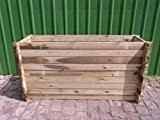 stabiler Holzkomposter Komposter Kompostbehälter Hochbeet 195 x 65 x 94 cm