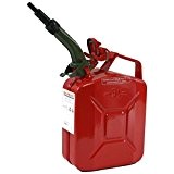 Stahlblechkanister rot 5 Liter + Auslaufrohr starr Benzinkanister Kanister Set