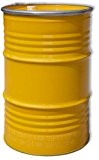 Stahlfass Blechfass Spundfass Ölfass Deckelfass Metallfass , 213 Liter (gelb)