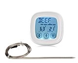 Starcn Touchscreen Oven Meat Thermometer & Timer Accurate Digital Best Grill Cooking Thermometers with Probe,Best Cooking Thermometer for Kitchen Oven ...