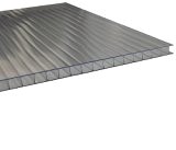 Stegplatten 10mm für Gewächshaus UV klar 1 lfm Breite: 700-750mm incl. Zuschnitt