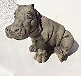 Stein Garten Nilpferd Hippo Statue Ornament