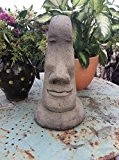 Stein Garten Osterinsel-Kopf-Statue Figur Moai Tiki