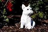 Steinfigur französische Bulldogge Dogge Hund, Frost- und Wetterfest, handgearbeitet
