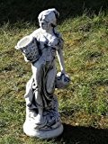 Steinfigur Frau mit Blumenkrbe Gross 66 cm ca. 18 kg Frostfest Stein Nr.234