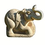 Steinfigur "liegender Elefant" Springbrunnen