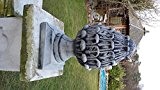Steinfigur Pinienzapfen Zapfen Skulptur Steinguss Garten Deko ca. 40 cm Frostfrei massiver Steinguss. noch kein Geschenk