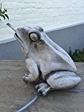Steinfigur Teichfigur Wasserspeier Frosch Kröte Brunnen Deko Garten Teich 13 kg