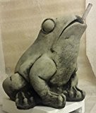 Steinfigur Wasserspeier Frosch mit Pumpe und Schlauch Kröte Brunnen Deko Tierfigur Garten Steinguss Frostfest, noch kein Geschenk