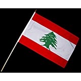 Stock-Flagge 30 x 45 : Libanon