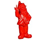 Stoobz PP 005ro 15 x 12 x 32 cm Cheeky Garden Gnome Figur für Haus und Garten - rot